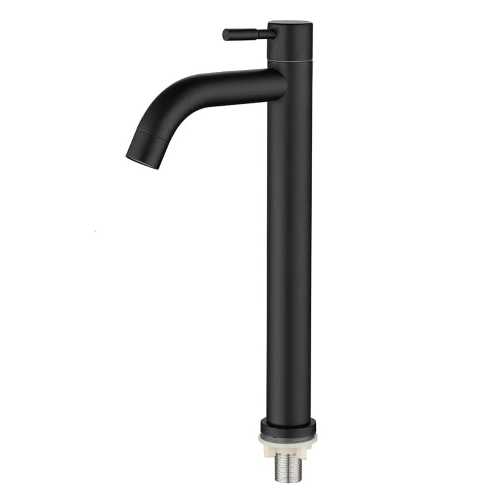 LUXROB Stainless Steel Quick Open Kitchen Sink Faucet Single Cold Basin Tap 8