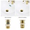 Elegant Brass Matte Black Pop Up Sink Drain Stopper With Overflow Filter 1