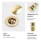 Elegant Brass Matte Black Pop Up Sink Drain Stopper With Overflow Filter 2