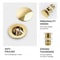 Elegant Brass Matte Black Pop Up Sink Drain Stopper With Overflow Filter 2