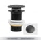 Elegant Brass Matte Black Pop Up Sink Drain Stopper With Overflow Filter 5