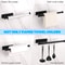Adhesive Toilet Paper Holder Brushed Gold Stainless Steel Towel Rack