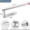 Adhesive Toilet Paper Holder Brushed Gold Stainless Steel Towel Rack