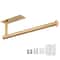 Adhesive Toilet Paper Holder Brushed Gold Stainless Steel Towel Rack