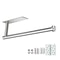 Adhesive Toilet Paper Holder Brushed Gold Stainless Steel Towel Rack