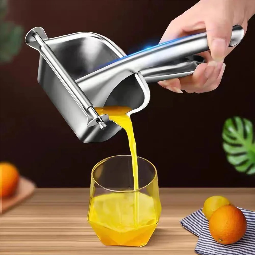 Premium Hand Press Juicer Heavy Duty Manual Juice Squeezer for Pomegranate, Citrus & Sugar Cane
