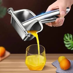 premium hand press juicer heavy duty manual juice squeezer for pomegranate, citrus & sugar cane