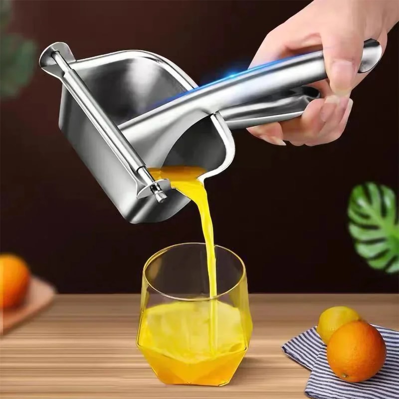 Premium Hand Press Juicer Heavy Duty Manual Juice Squeezer for Pomegranate, Citrus & Sugar Cane