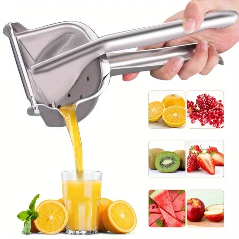 Premium Hand Press Juicer Heavy Duty Manual Juice Squeezer for Pomegranate, Citrus & Sugar Cane