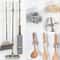 Wall Mounted Broom & Mop Holder Rack Seamless Storage Organizer