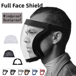 full face protective mask for dust, oil, and splash resistant safety