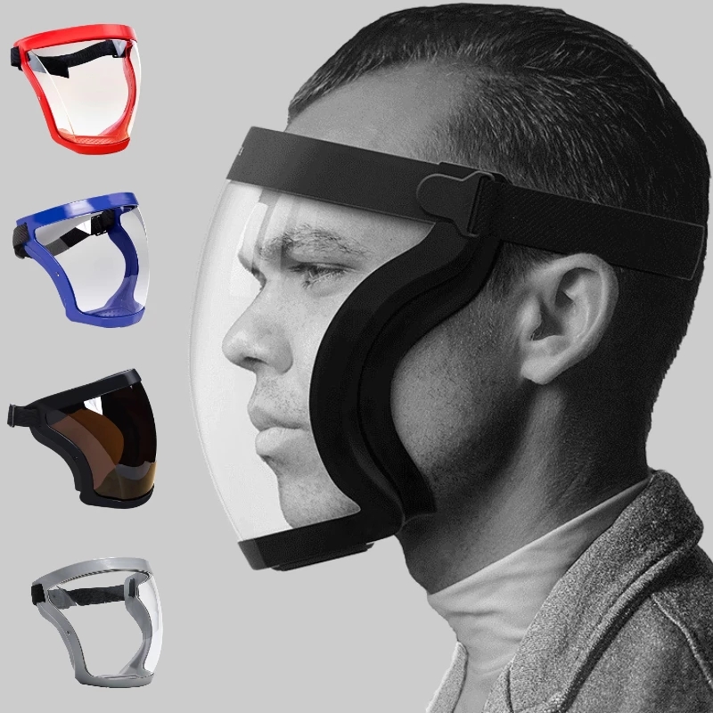 Color Transparent Full Face Shield For Safety Eye Protection 0