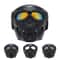 Full Face Skull Motorcycle Mask with Colored Goggles Tactical Windproof Protection