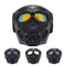 Full Face Skull Motorcycle Mask with Colored Goggles Tactical Windproof Protection