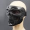 Full Face Skull Motorcycle Mask with Colored Goggles Tactical Windproof Protection