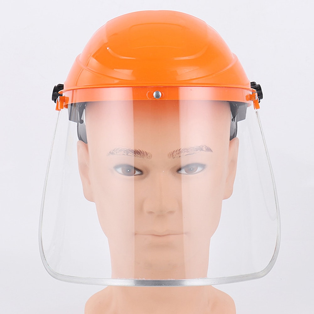 Transparent Full Face Shield with Head Mounted Eye Protection for Motorcycle & Safety