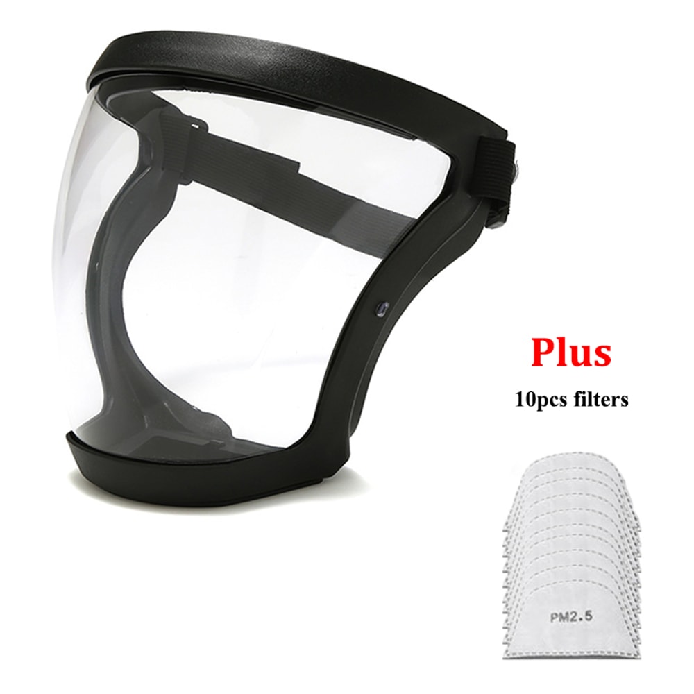 Premium Full Face Shield Safety Mask With Anti Fog Face Cover Oil Proof Protection 6