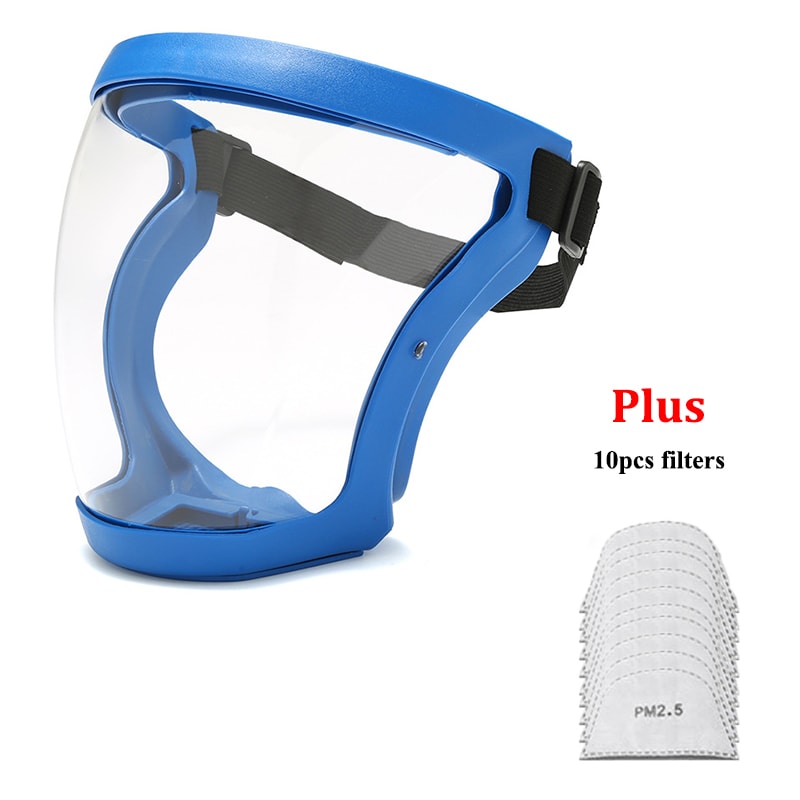 Premium Full Face Shield Safety Mask With Anti Fog Face Cover Oil Proof Protection 7