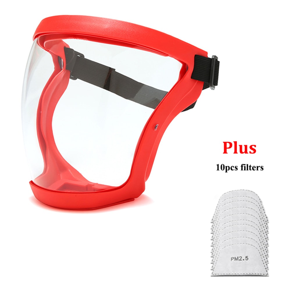 Premium Full Face Shield Safety Mask With Anti Fog Face Cover Oil Proof Protection 8