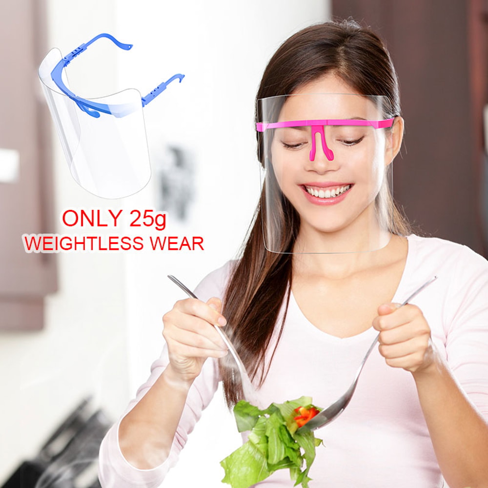 Transparent Kitchen Face Shield Anti Oil Splash Protection Mask 2