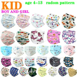 disposable kids cartoon face mask layer protective mask for boys & girls