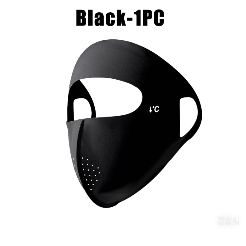 Women Summer UV Protection Face Mask Adjustable Full Face Sun Shield for Hiking & Cycling
