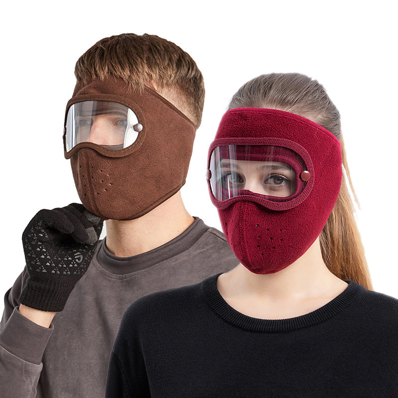 Premium Full Face Mask With Windproof Skiing Anti Fog Goggles 2