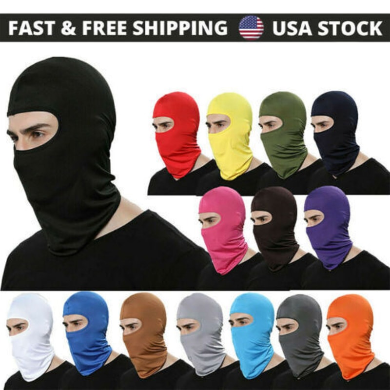 Full Face Balaclava Mask for Skiing & Motorcycle UV Protection