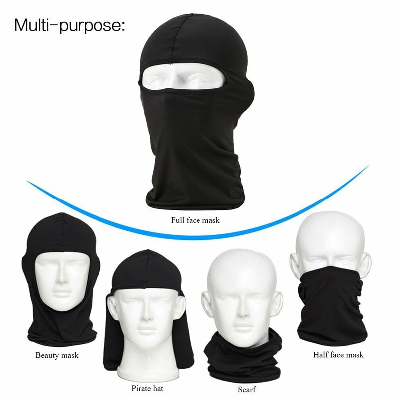 Full Face Balaclava Mask for Skiing & Motorcycle UV Protection