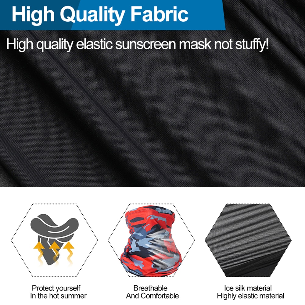 Premium Breathable UV Cycling Face Mask Sweat Wicking Neck Gaiter 1