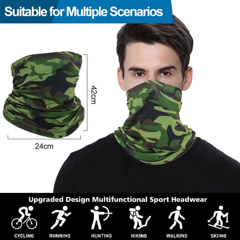 Premium Breathable UV Cycling Face Mask Sweat Wicking Neck Gaiter 4