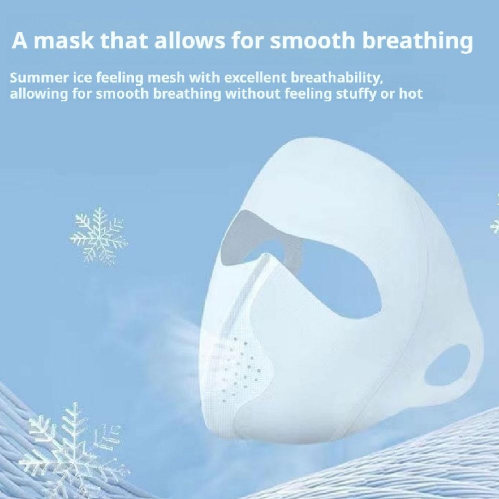 Cooling Ice Silk Full Face Sun Protection Mask For Men Women 4