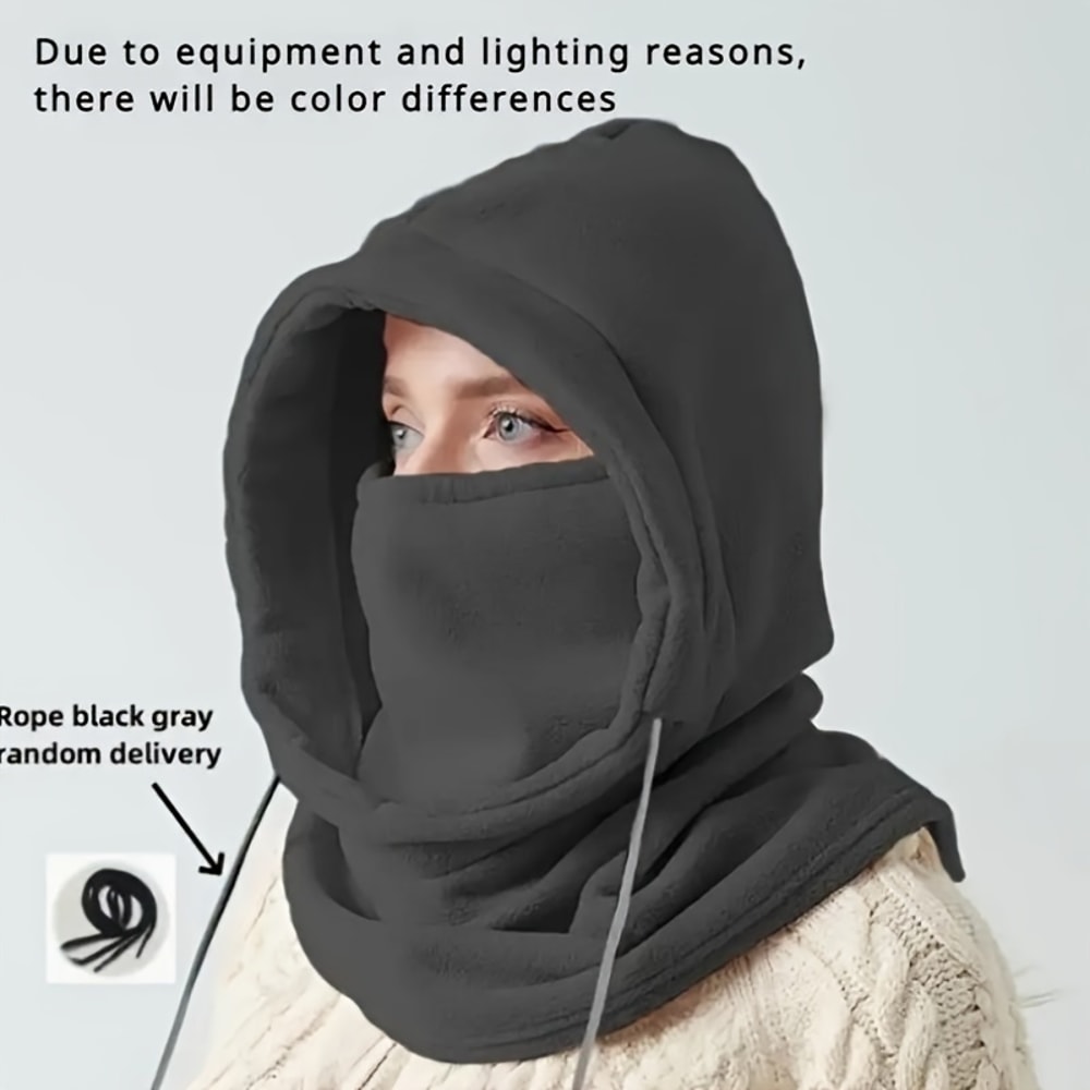 Unisex Winter Balaclava Knit Hood Windproof Mask For Cold Weather Motorcycle Outdoor Use 1
