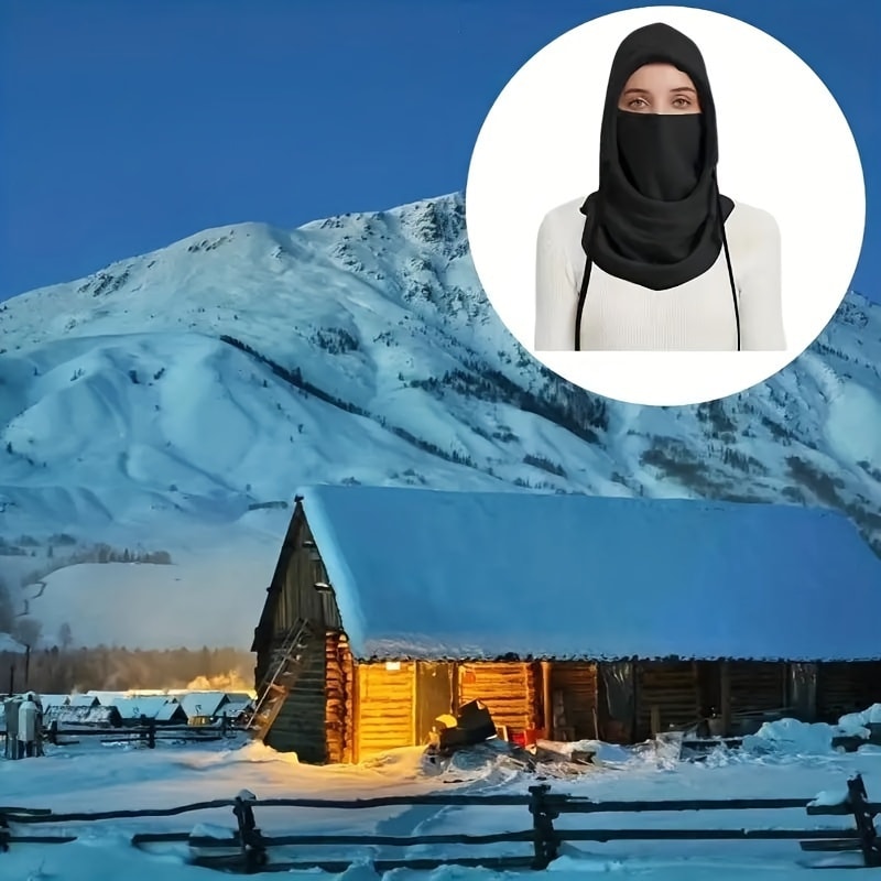 Unisex Winter Balaclava Knit Hood Windproof Mask For Cold Weather Motorcycle Outdoor Use 4