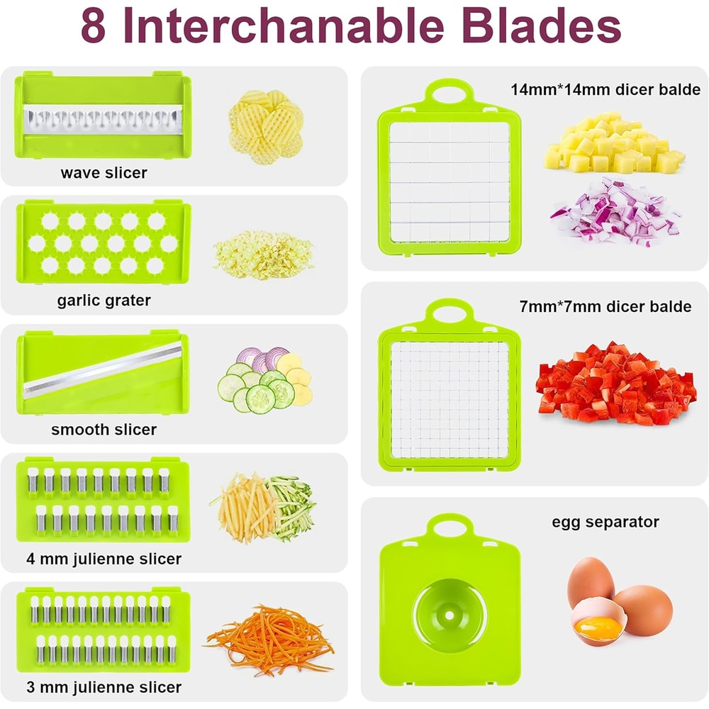 Upgraded Multi Functional Vegetable Chopper Kitchen Slicer For Fast Meal Prep 3