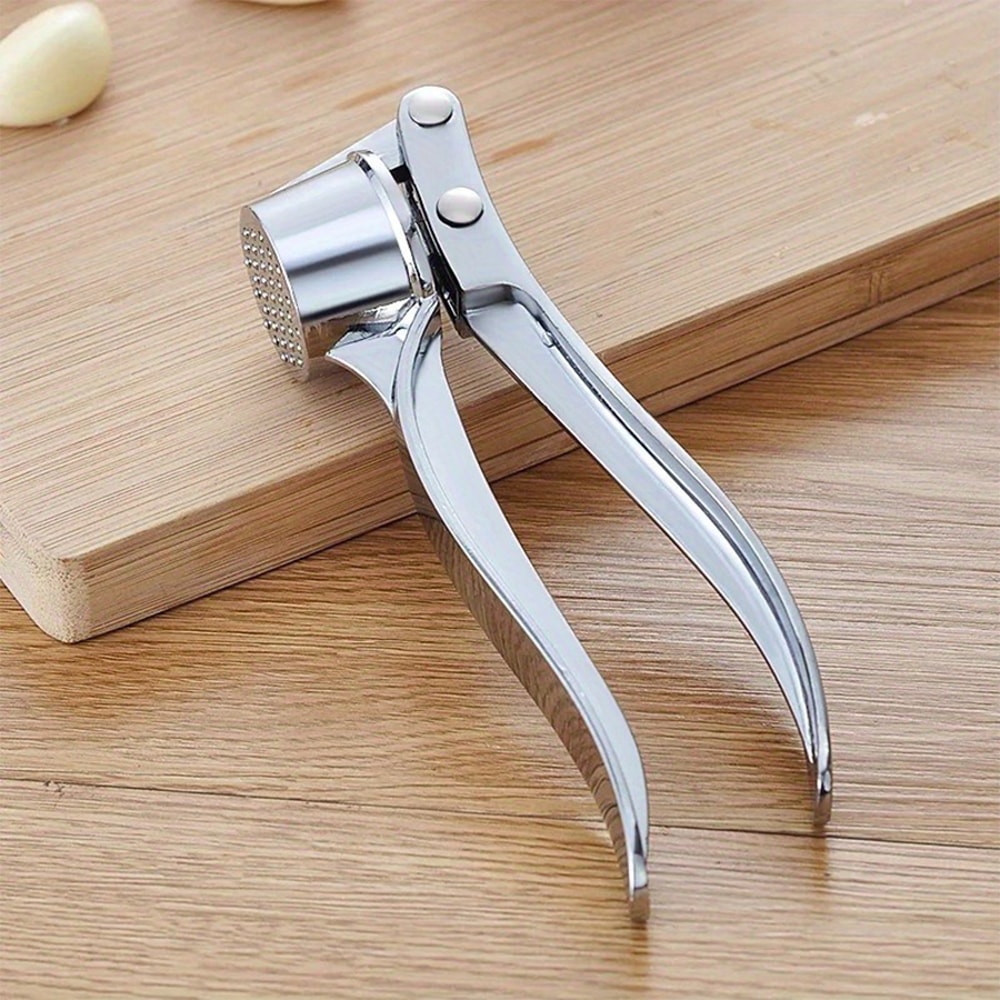 Heavy Duty Garlic Press & Kitchen Multi Tool Durable Aluminum