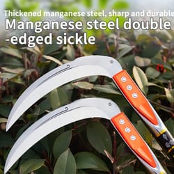 roadedge pro long handle grass sickle & crack weeding tool for garden and farm cleanup