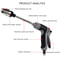 TurboJet High Pressure Car Wash Spray Gun with Metal Extension Wand