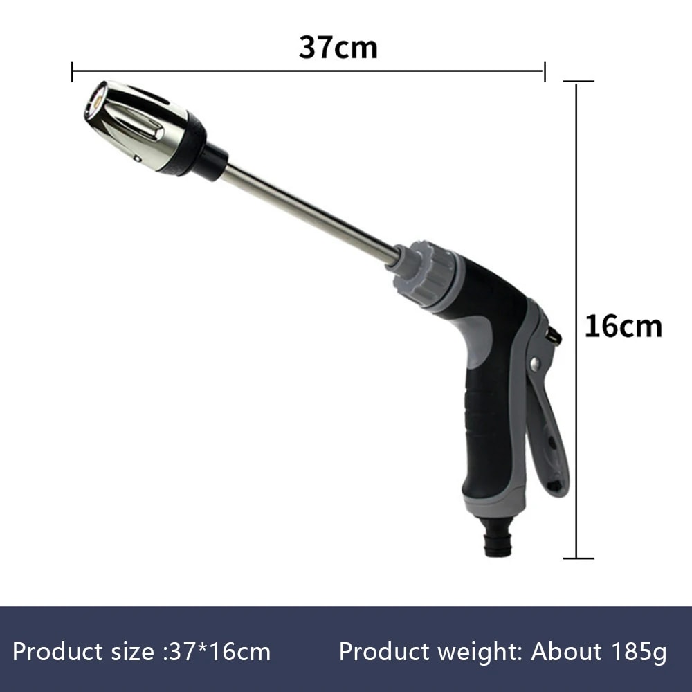 TurboJet High Pressure Car Wash Spray Gun with Metal Extension Wand