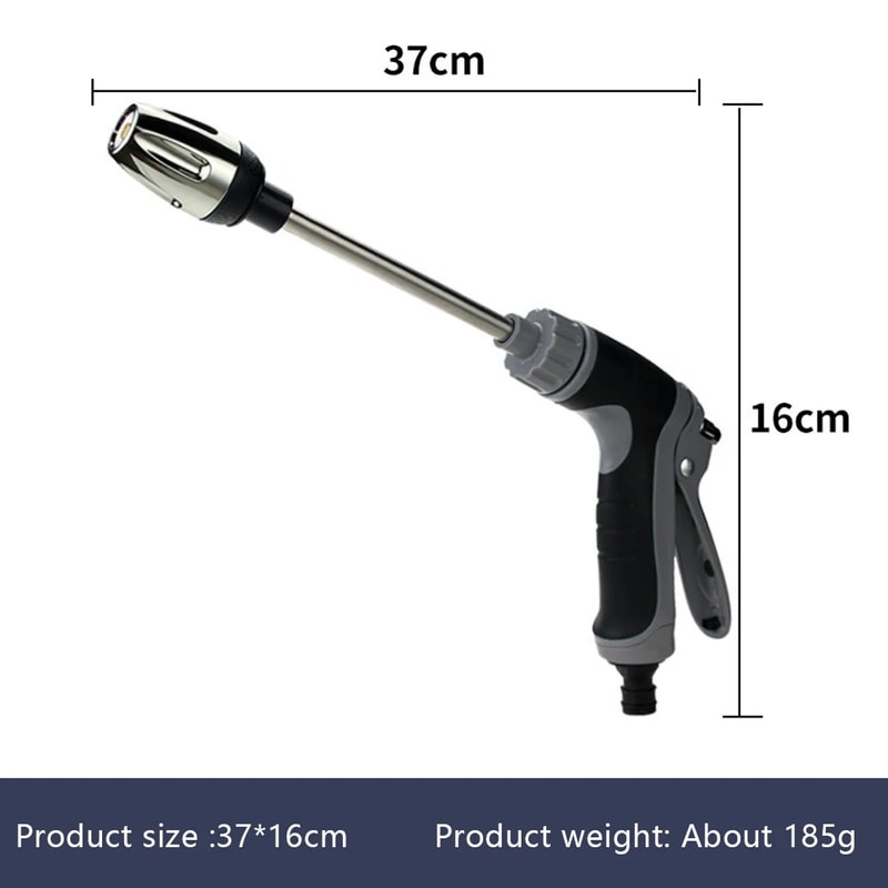 TurboJet High Pressure Car Wash Spray Gun with Metal Extension Wand