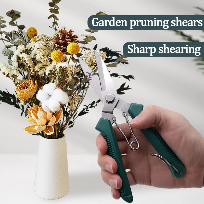 Precision Stainless Steel Pruning Shears for Bonsai, Garden & Household Trimming