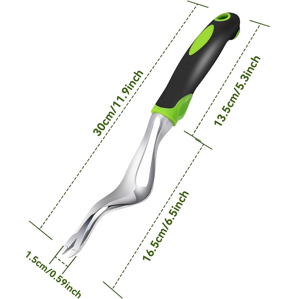 ErgoGrip Hand Weeder Tool for Easy Root Removal and Garden Transplanting