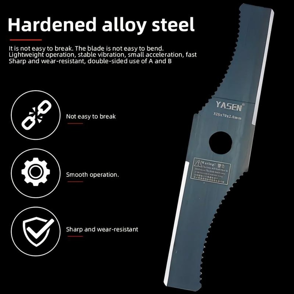 Shaped Brush Cutter Blade For Weed Trimmers And Lawn Trimmer Attachments 0