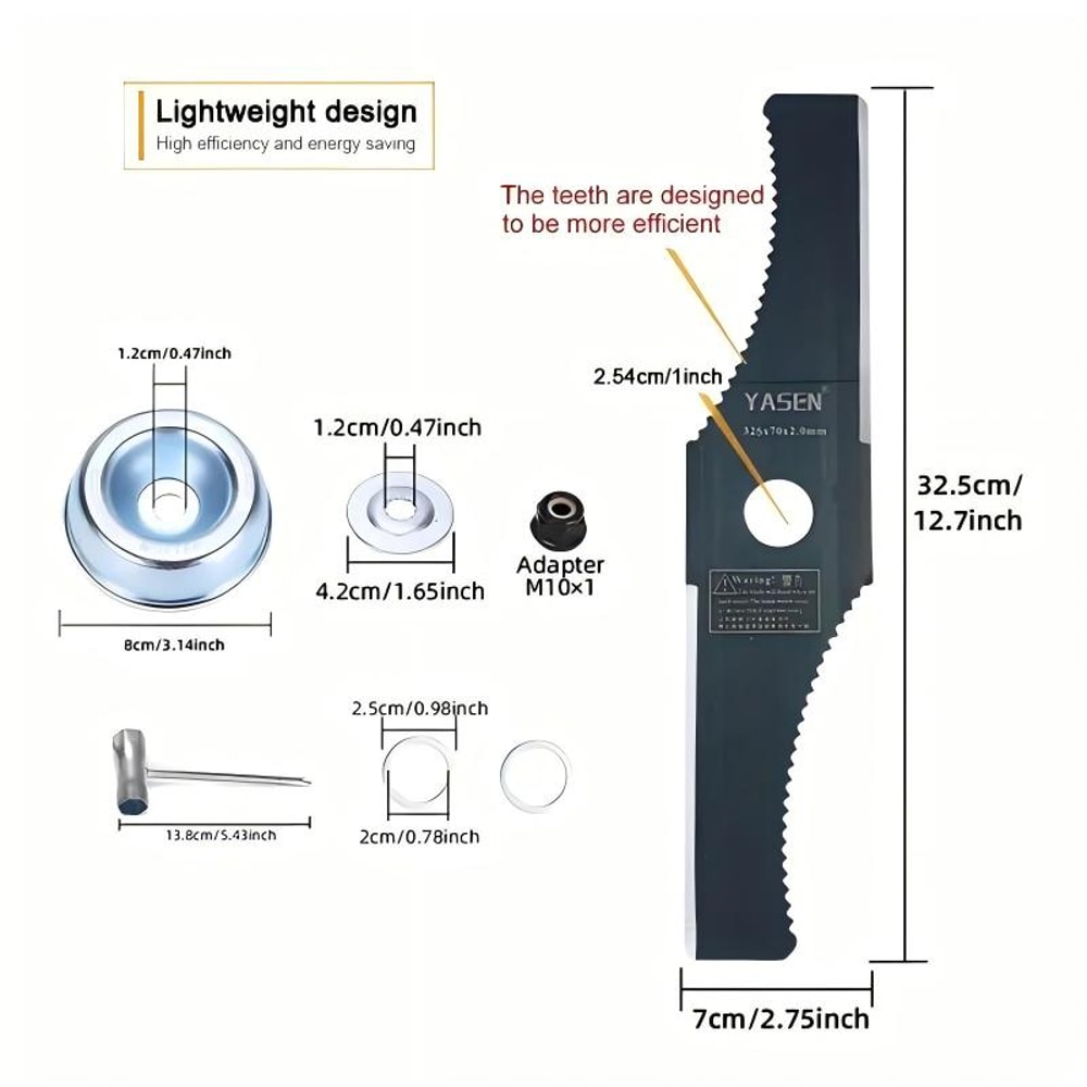 Shaped Brush Cutter Blade For Weed Trimmers And Lawn Trimmer Attachments 4