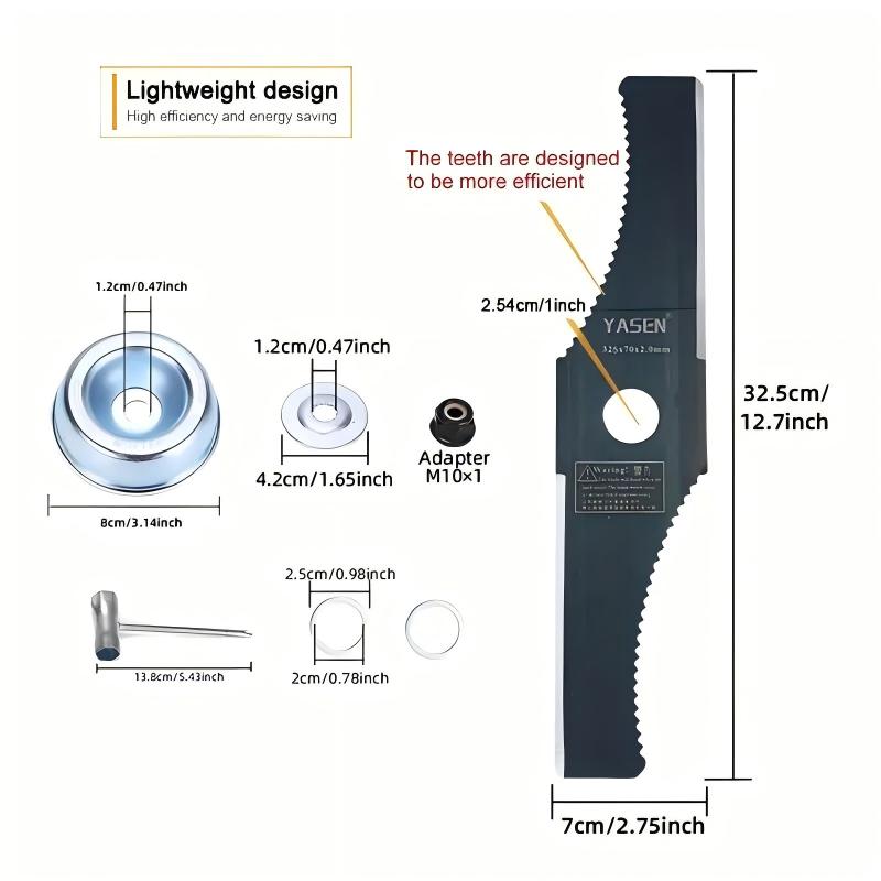 Shaped Brush Cutter Blade For Weed Trimmers And Lawn Trimmer Attachments 4