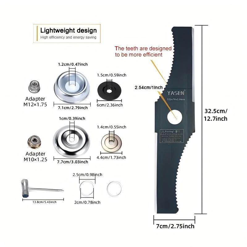 Shaped Brush Cutter Blade For Weed Trimmers And Lawn Trimmer Attachments 5