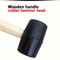 EcoGrip Rubber Mallet Hammer With Wooden Handle For Camping Flooring Woodworking 4