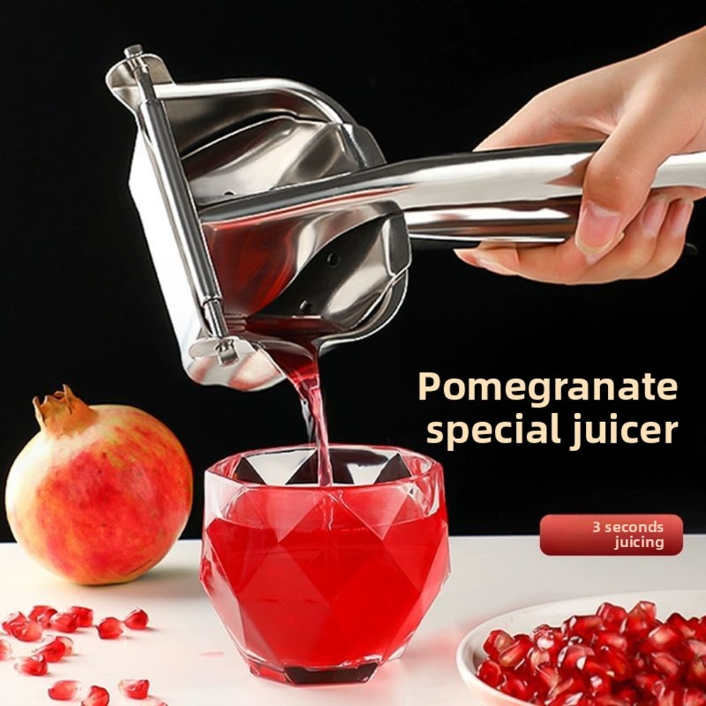 Premium Manual Citrus Juicer Stainless Steel Lemon Pomegranate Press 0