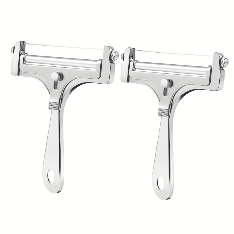 Adjustable Cheese Slicer for Perfect Even Cuts Stainless Steel Cheese Cutter for Kitchen & Charcuterie