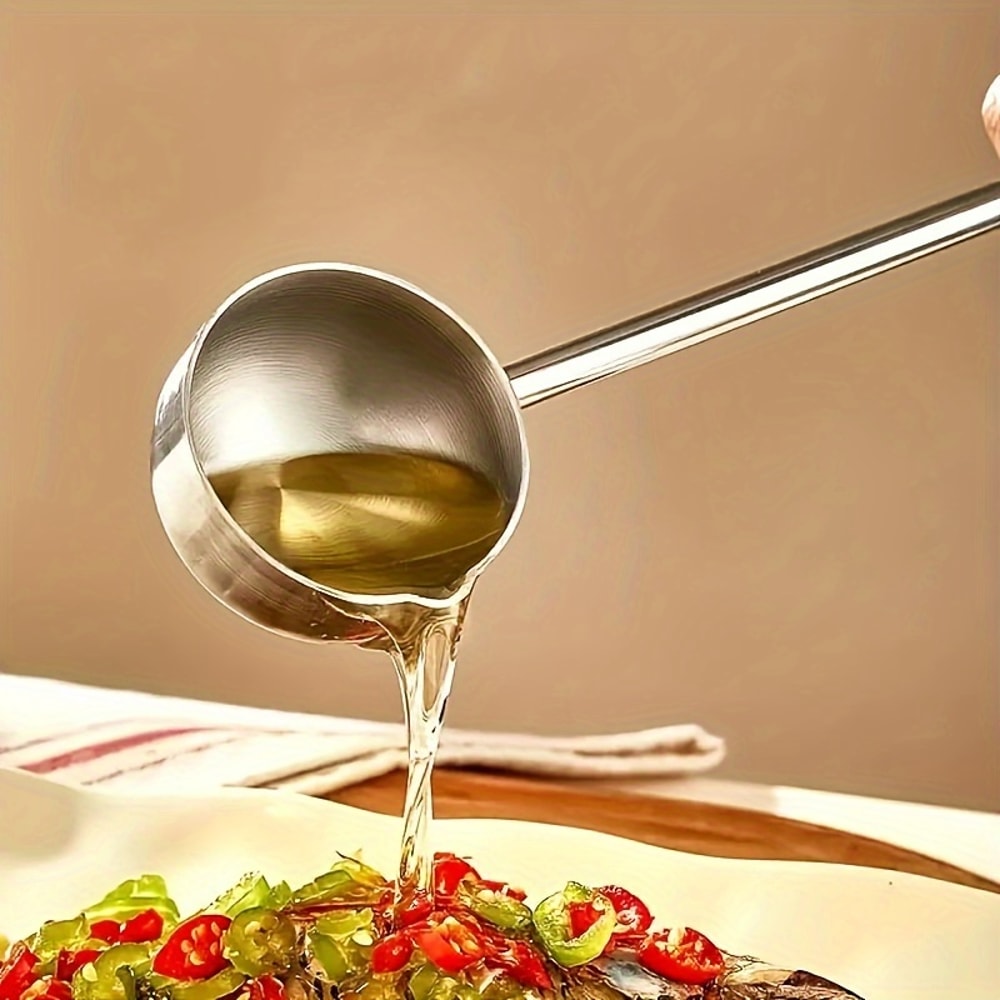 Piece Stainless Steel Soup Ladle Set With Long Heat Resistant Handles For Cooking Serving 0